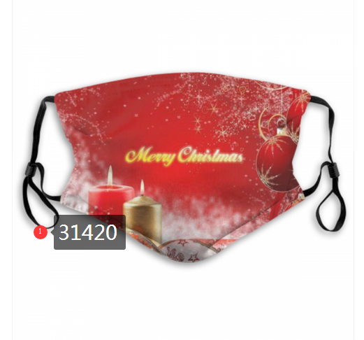 2020 Merry Christmas Dust mask with filter 3->mlb dust mask->Sports Accessory
